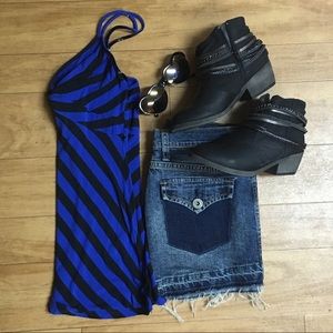 Sexy Black and Navy Top